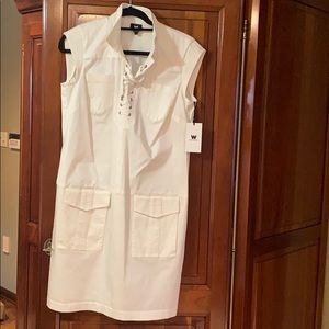 white dress